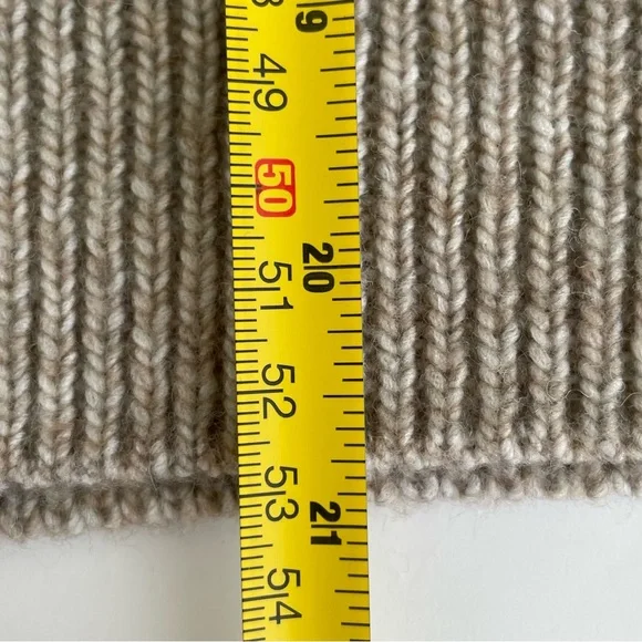 H&M Sweater Ruffle Large Cable Knit Ribbed Coquette Prairie NWT - Picture 14 of 14